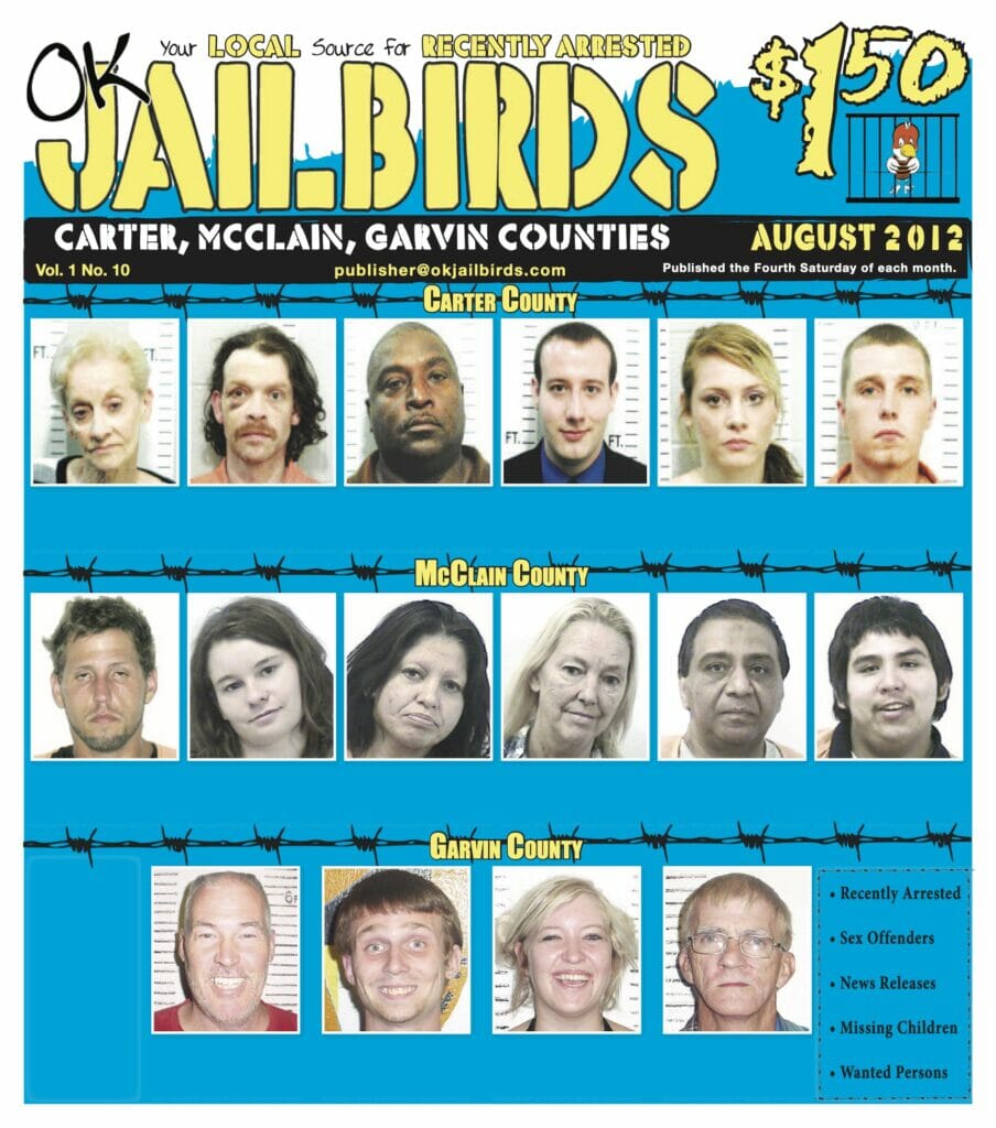 GARVIN, MCCLAIN, CARTER August 2012 JAILBIRDS
