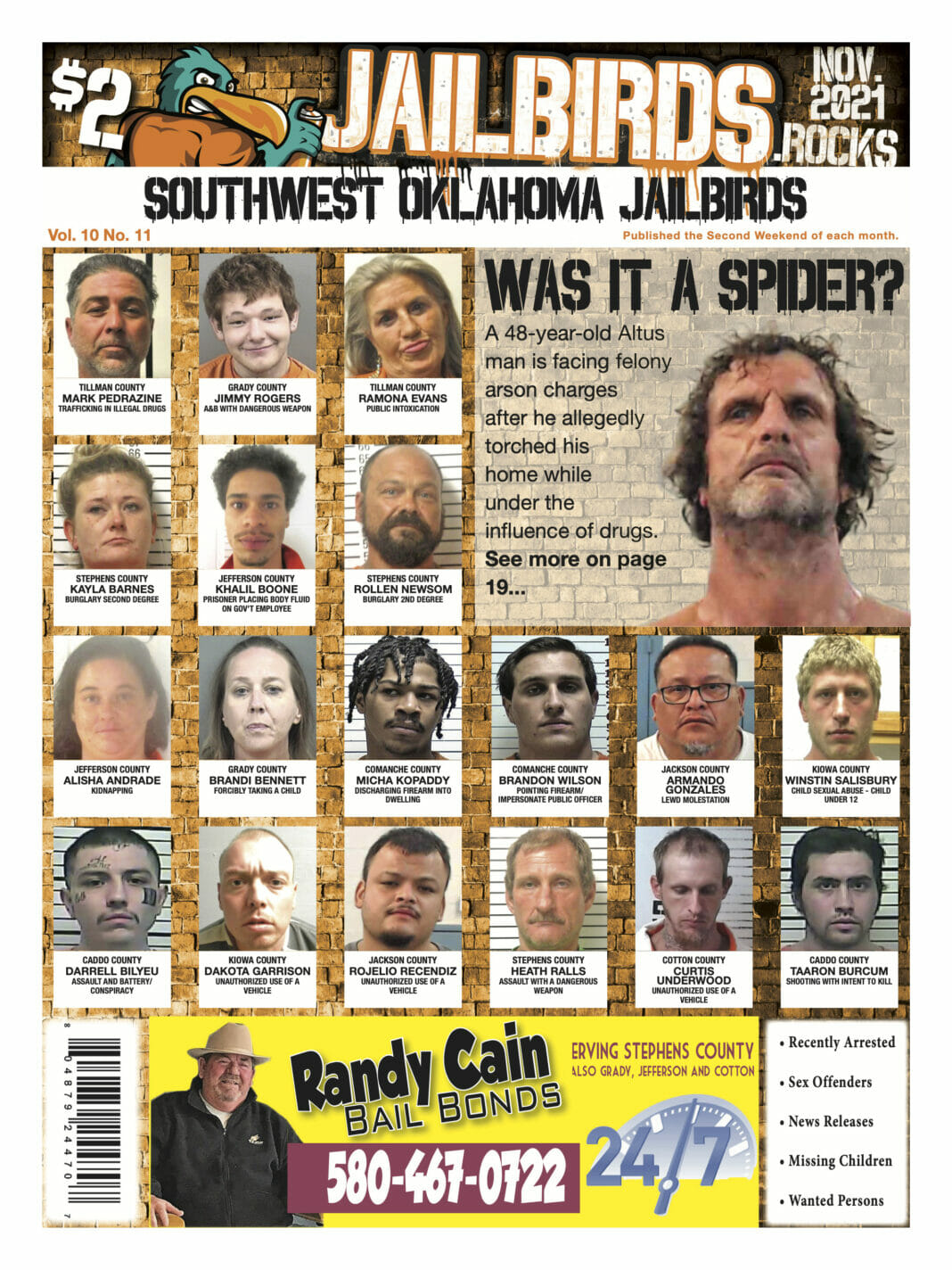 COMANCHE, CADDO, COTTON, KIOWA, TILLMAN, JACKSON, STEPHENS, GRADY