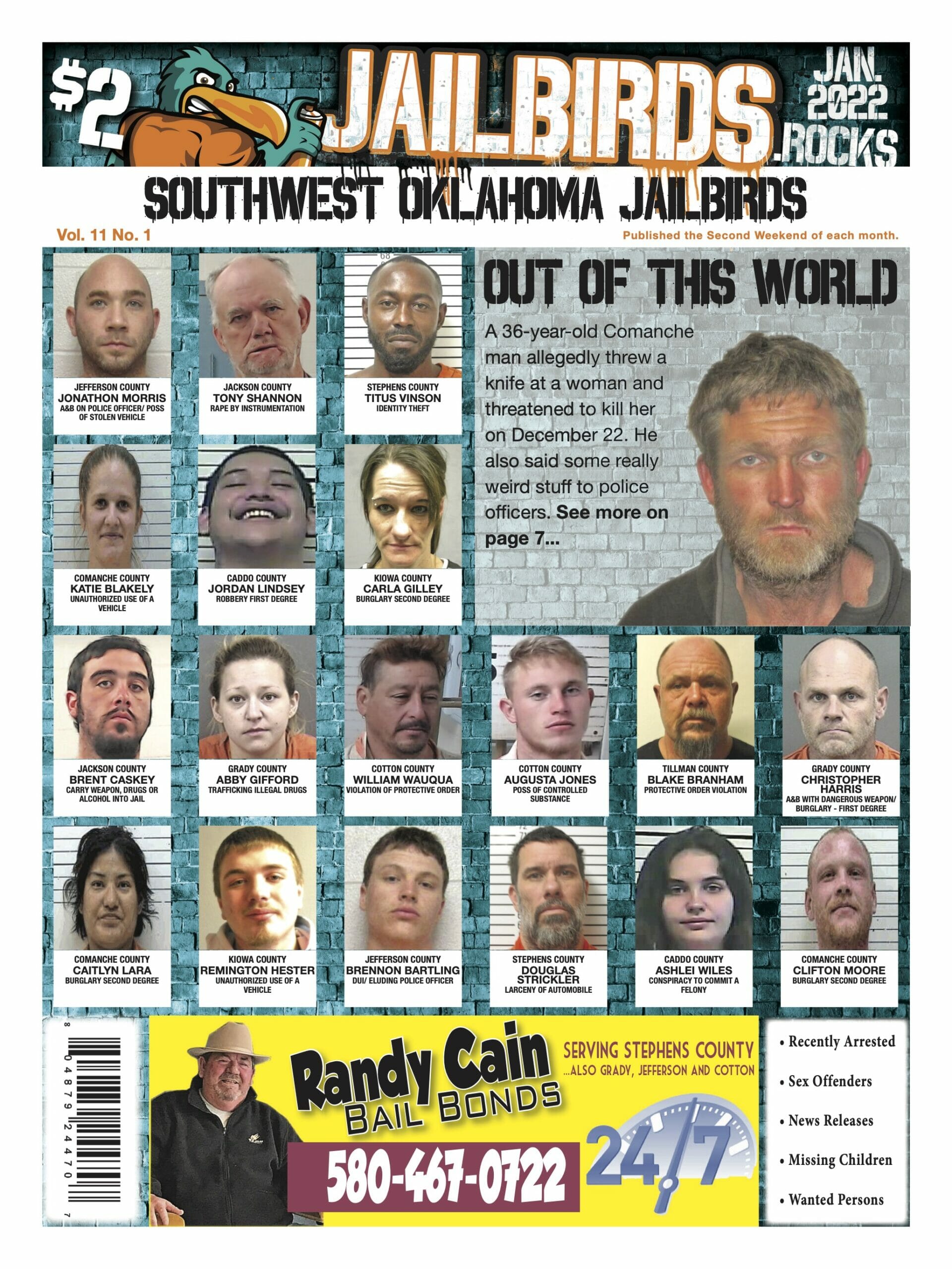 COMANCHE, CADDO, COTTON, KIOWA, TILLMAN, JACKSON, STEPHENS, GRADY